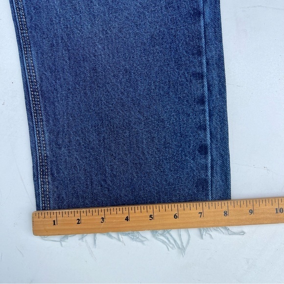 NEW! Old Navy high-rise slouchy crop jean raw hem button front 5-pocket style - Picture 11 of 13